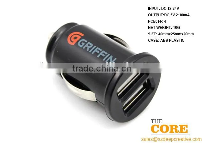 G2 two USB port car charger,2 port car charger,cheap car usb charger,Auto Charger