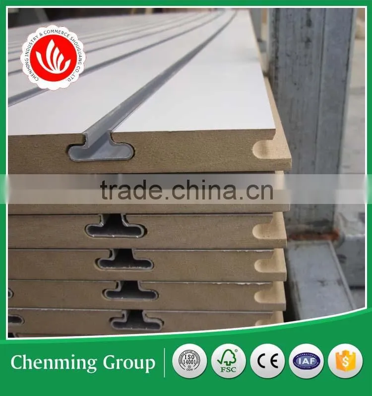 melamine slotted MDF panels