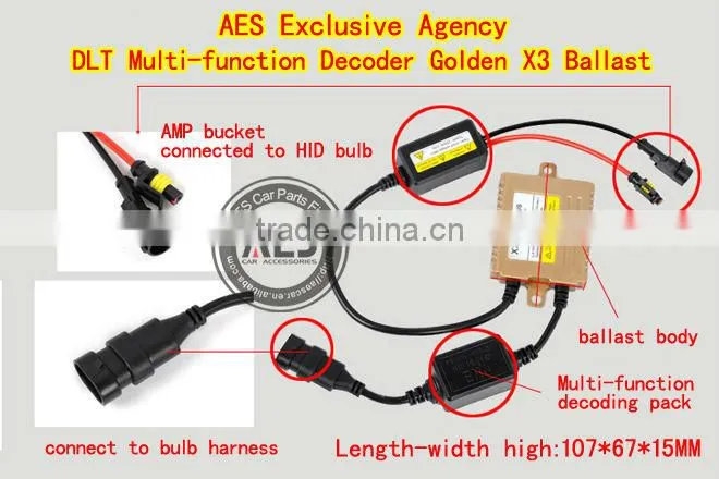 HID Xenon Kit Golden canbus ballast 35w, Car lighting system HID ballast 35w with canbus