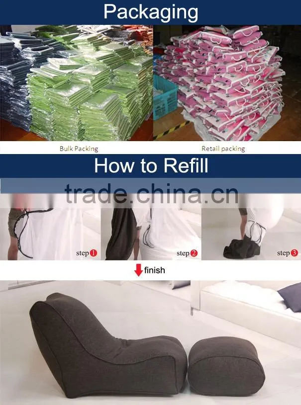 Oversized red bean bag chair