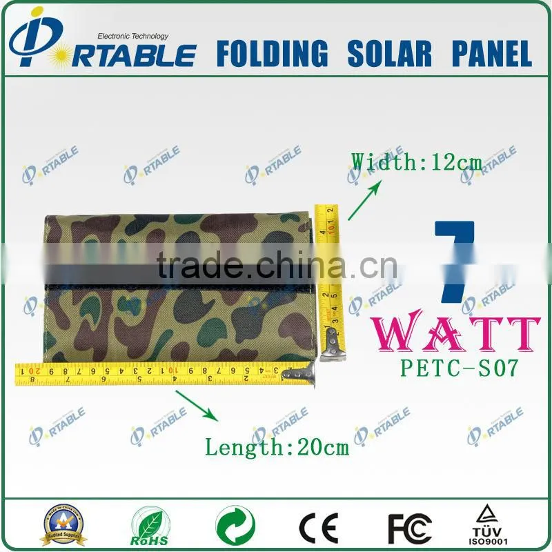 7W solar chargers for athletes desert for emergency charging