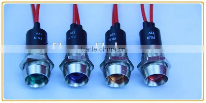 12mm panel mounting hole LED elevator indicator with wire leading