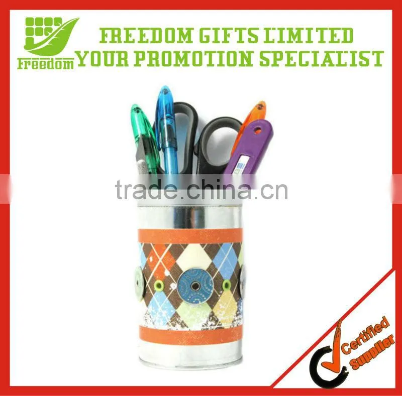 Custom Pill Shaped Plastic Pen Holder