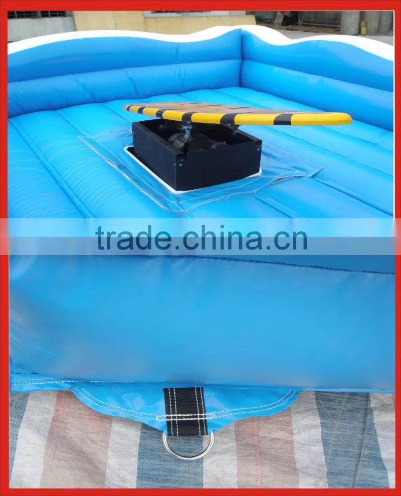 Just for fun inflatable surfboard/mechanical surfboard/mechanical surf simulator