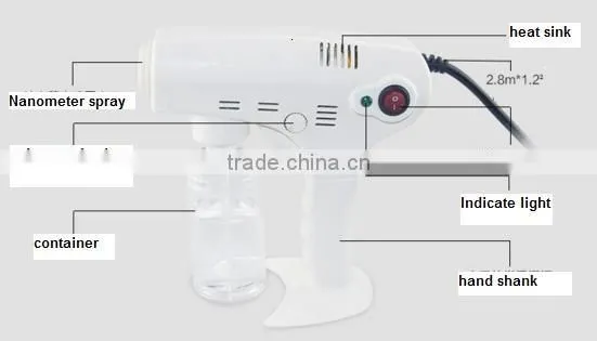 salon hair equipment Blue Ray hair nano spray machine nanometer spray pistol