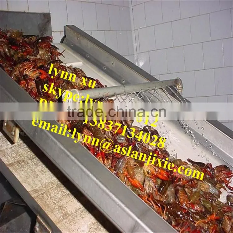 cooked lobster processing assembly line/automatic Lobster cooking production line