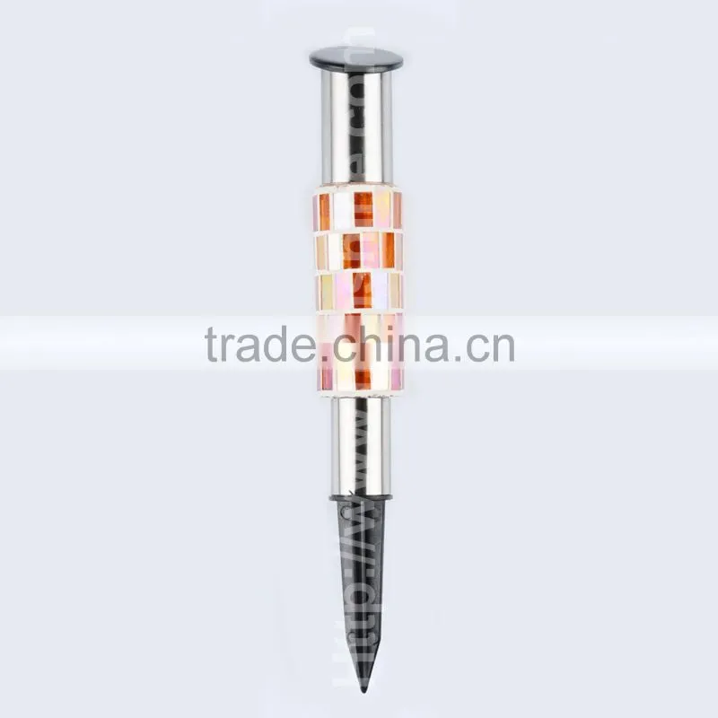 factory price high quanlity waterproof led glass mosaic solar garden lighting