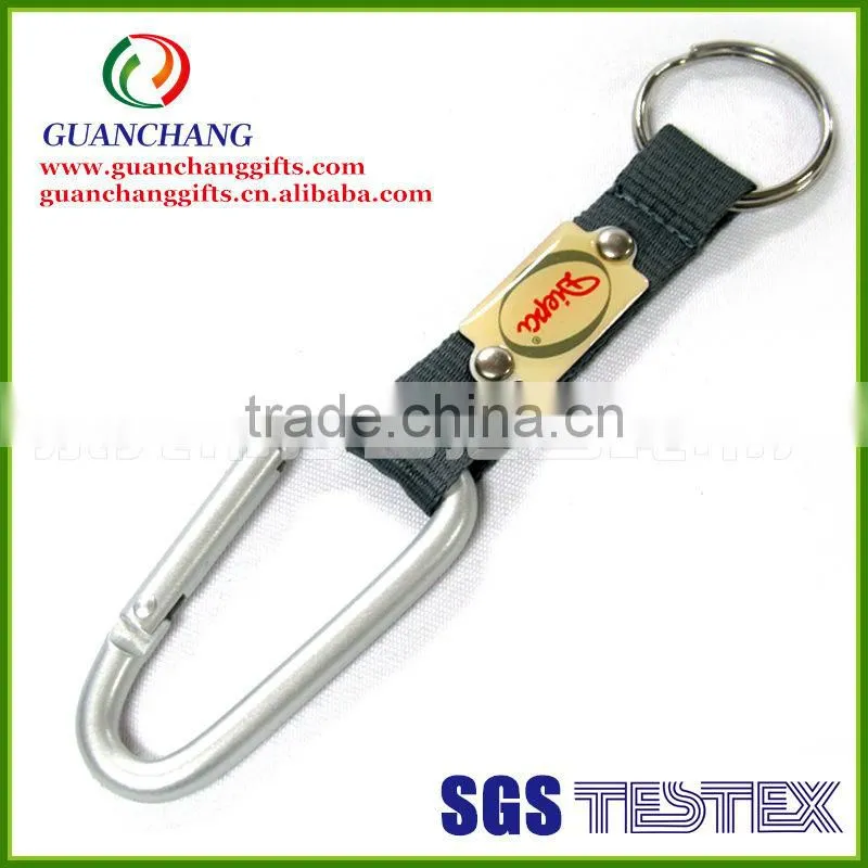 Carabiner short lanyard with keychain