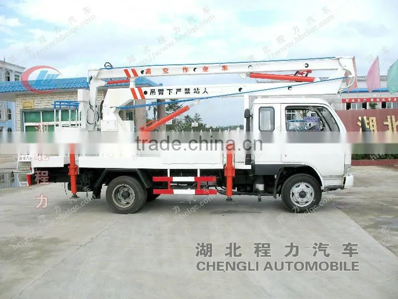 Dongfeng 4*2 telescopic bucket truck for sale