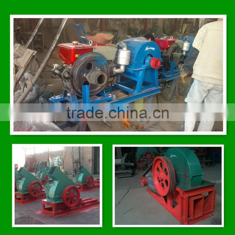 wood slicing and crushing machine