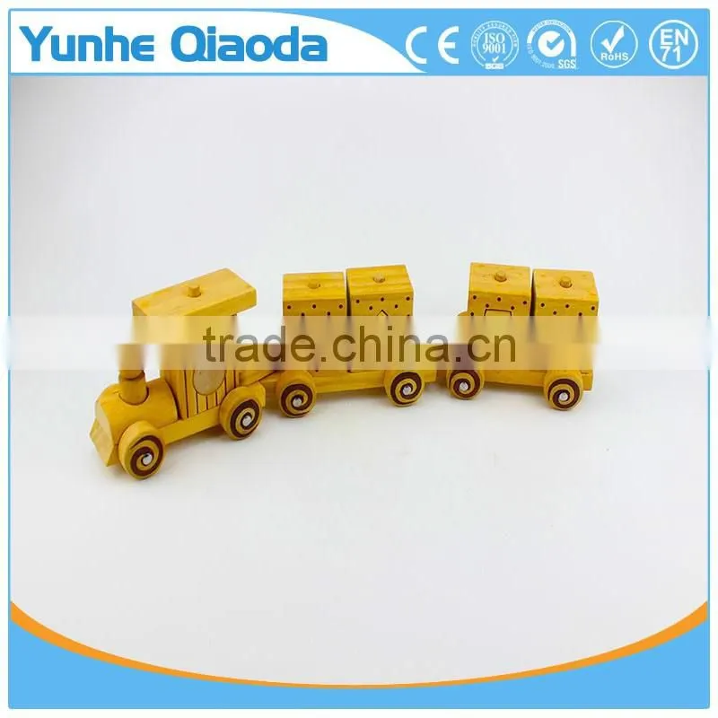 colorful Wood stocking Train Toys geometrical shape Blocks Education Gift