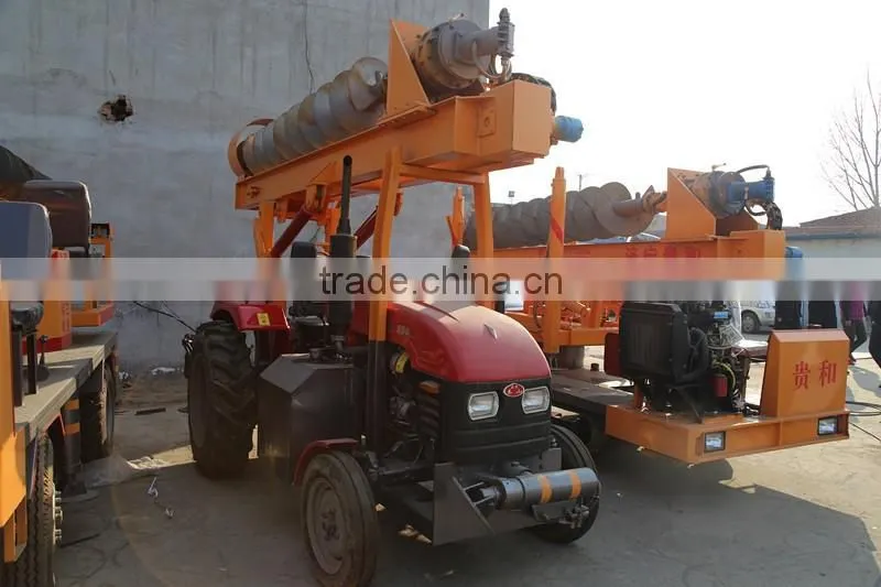 Tractor digging machine