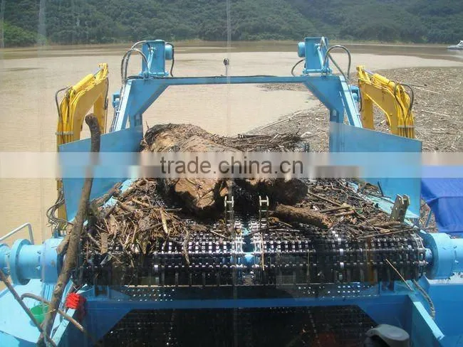 Aquatic weed harvester/Garbage salvage ship/ lake automatic cleaning machine