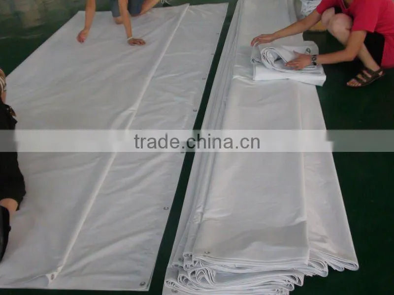 PVC Fire Retardant Laminated Building Protection Tarpaulin