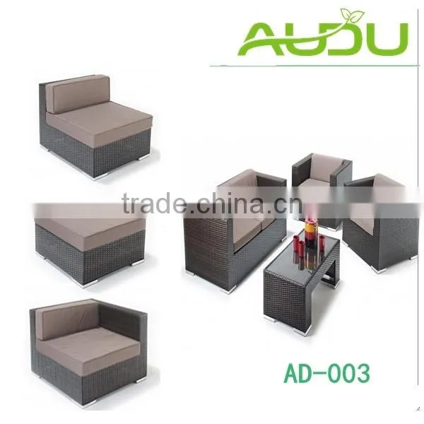 Audu Milano Large Rattan Garden Corner Sofa