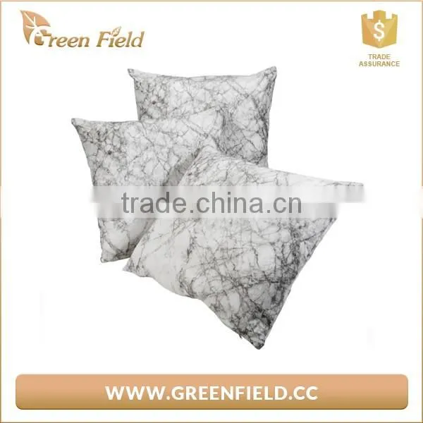 Home decoration white marble pillow cover