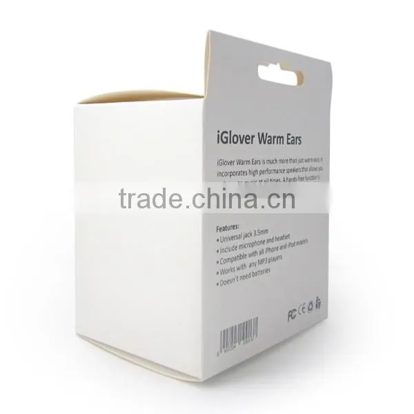 White square cardboard paper package boxes
