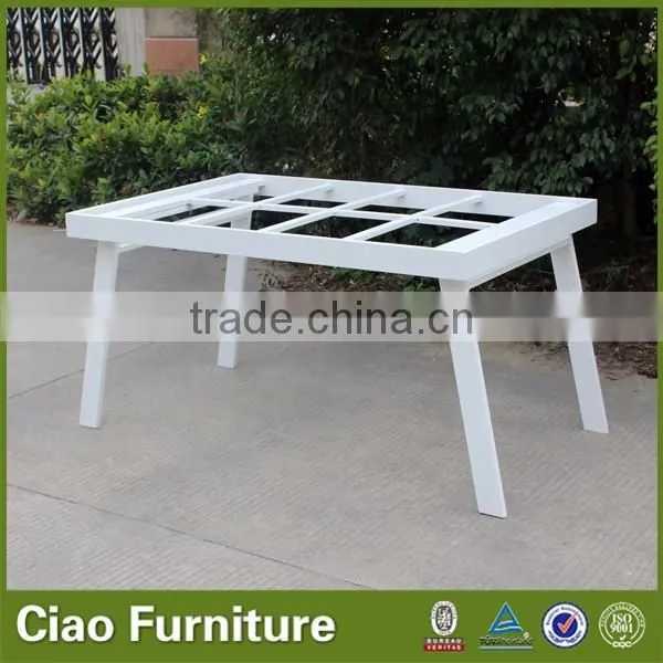 Cast aluminum furniture outdoor dining table set