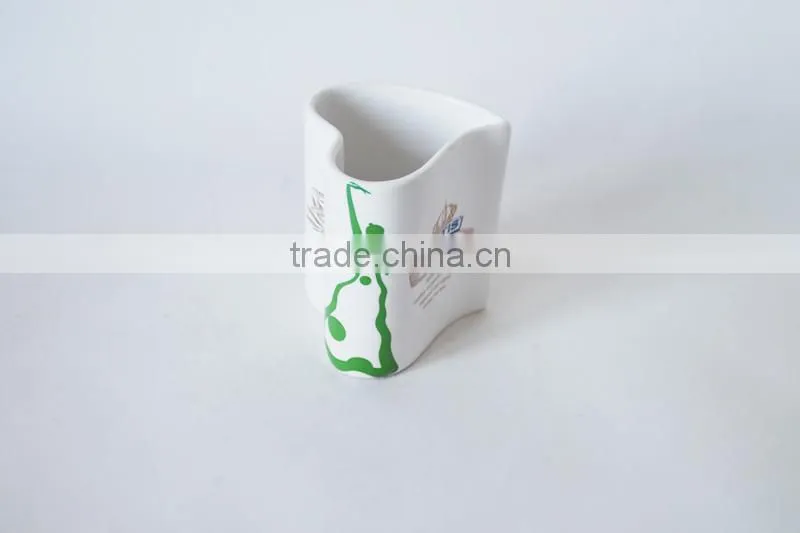 heart shape ceramic couple cup