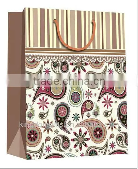Handle Gift Copper Plate Paper Bags