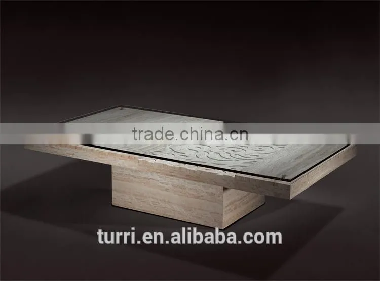American Hand Craved Marble top end table On Sale
