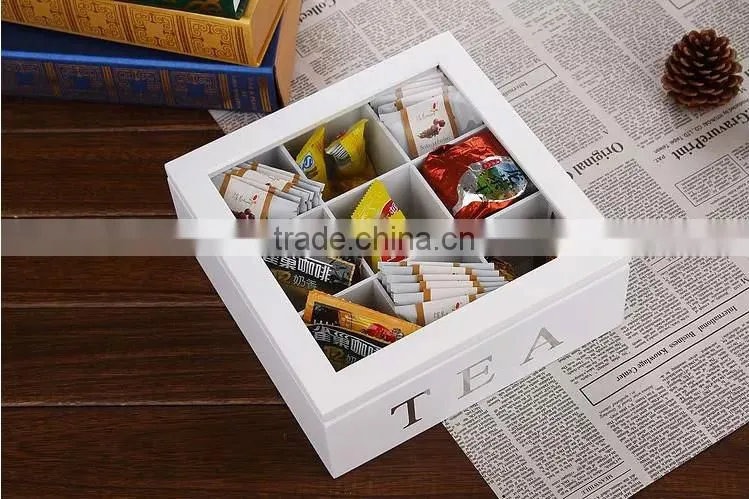 Simple multicolor wooden sewing boxes