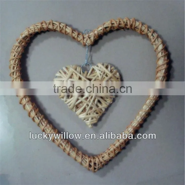 willow heart for home&garden decoration