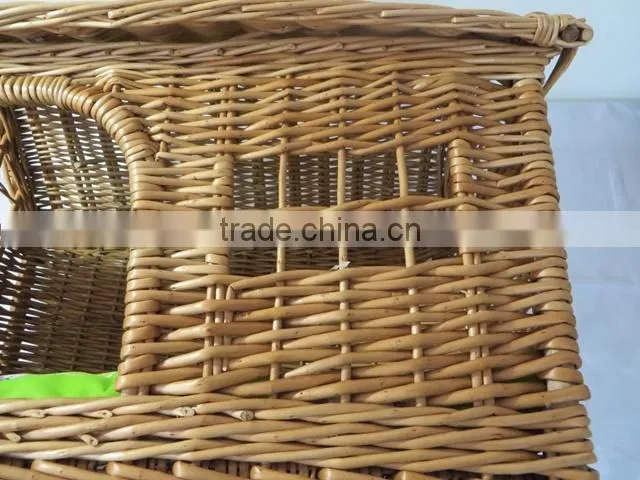 Wholesale wicker new desigh handmade soft pet house wicker dog bed
