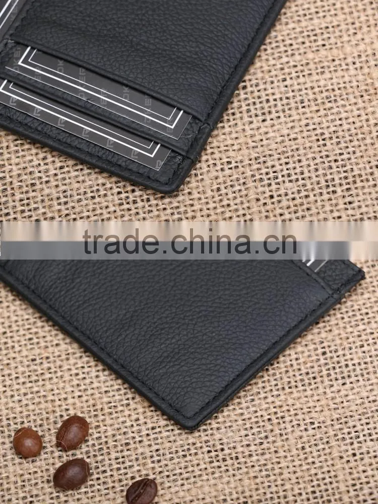 rfid business leather credit card hold and genuine leather coin purse