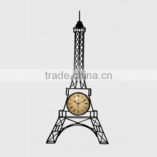 Metal tower wall clock