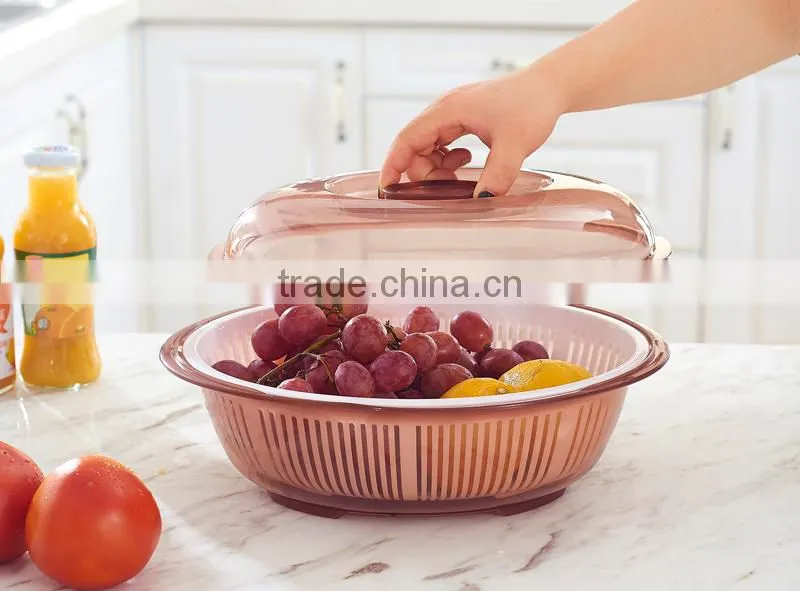 Kitchen Vegetable and Fruit Plastic Draining Basket Drain Basket
