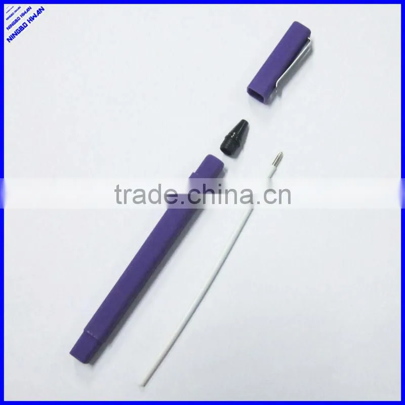 2014 cheap popular advertising black square ball pen