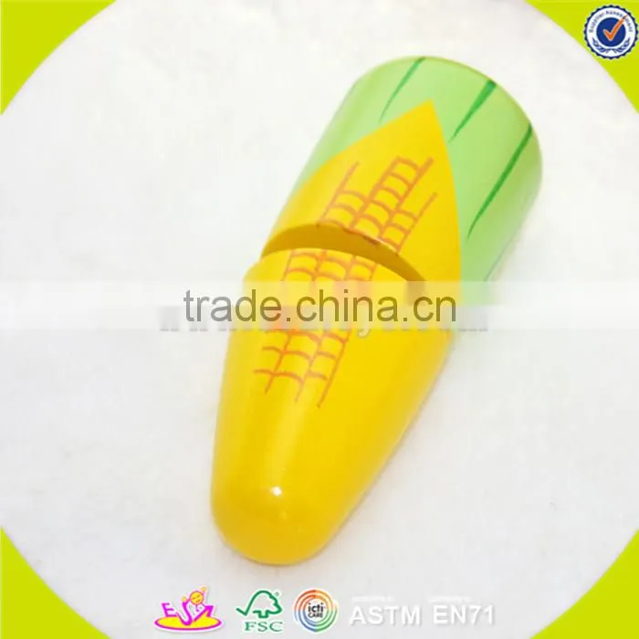 wholesale baby wooden fruit cutting toy, DIY kids wooden fruit cutting toy, role play children wooden fruit cutting toy W10B114