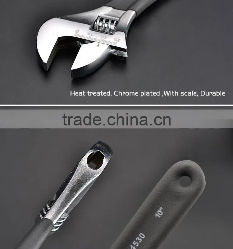 Professional Dipped Handle Adjustable Wrench