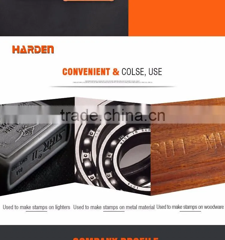 Professional 8mm 9PCS Steel Number