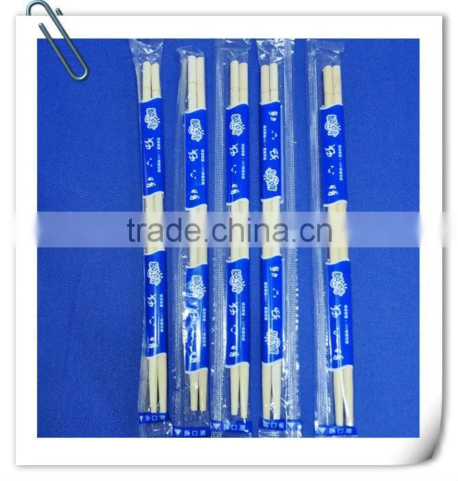 various sizes bamboo chopstick in plastic sleeve