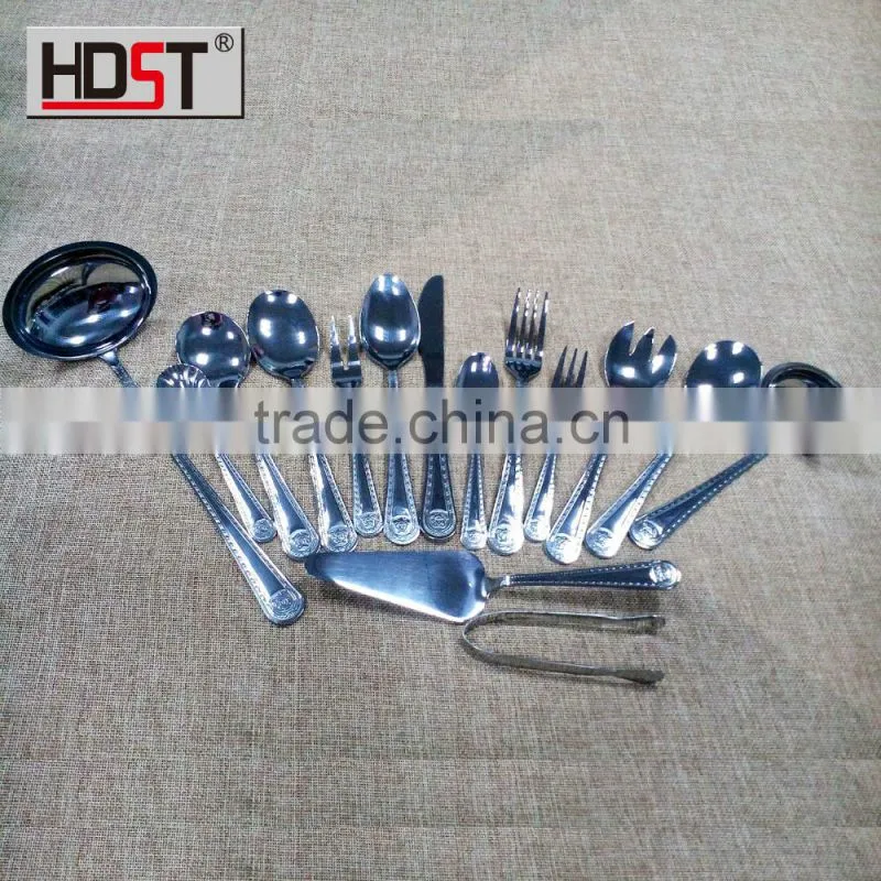 Price Benefits wholesale 18/8 stainless 72pcs wooden boxes cutlery