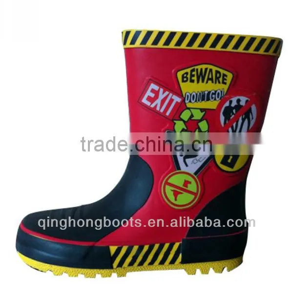 fashion but cheap children rubber rain boot
