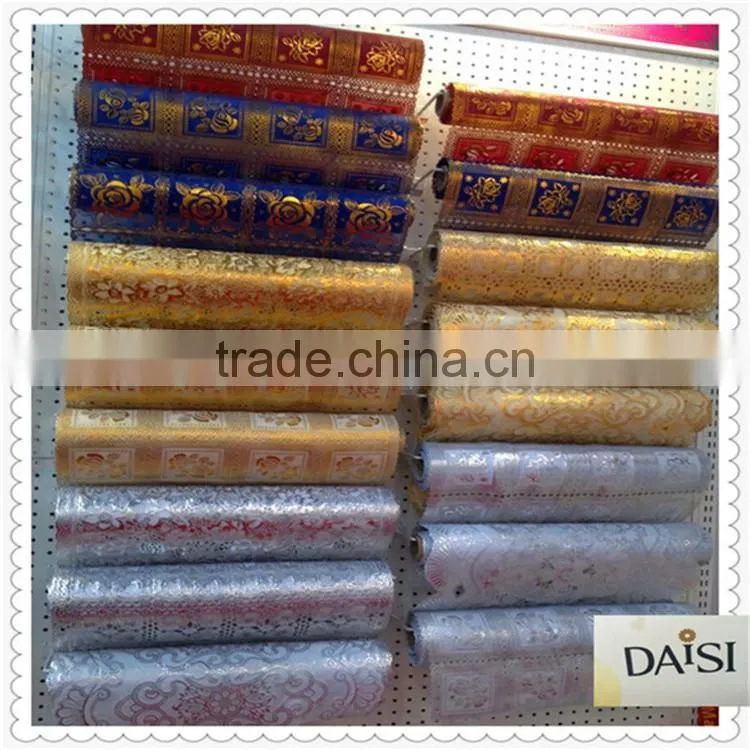 50cm*20m High quality colorful and beautiful printing PVC Lace table cloth