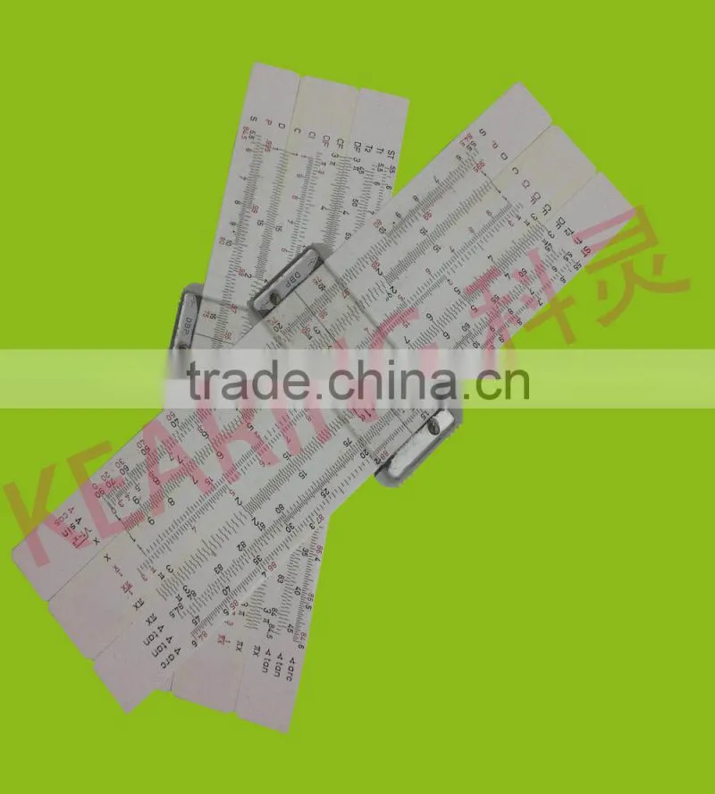 Kearing brand OEM plastic slide ruler,air velocity calcuator, velocity pressure in water, opaque plastic slide ruler #KSL01