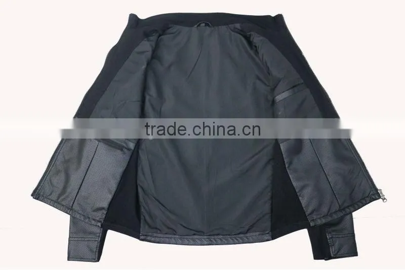 Top fashion Italian spring new design leather jacket for men