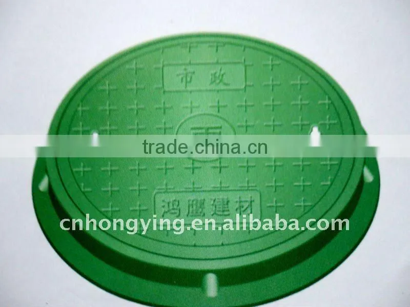 Round 600 steel fiber manhole cover