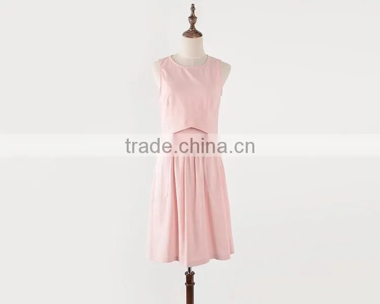 Wholesale Woman Dress, Latest Dress Design , custom casual dress summer 2pcs dress fashion lady dress
