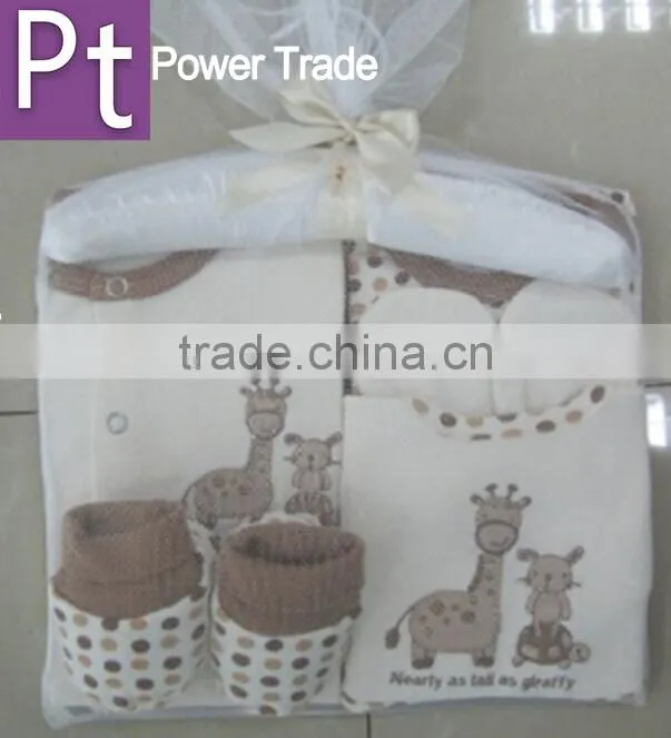 new born baby clothes 6pcs set/ baby clothing gift set box ningbo