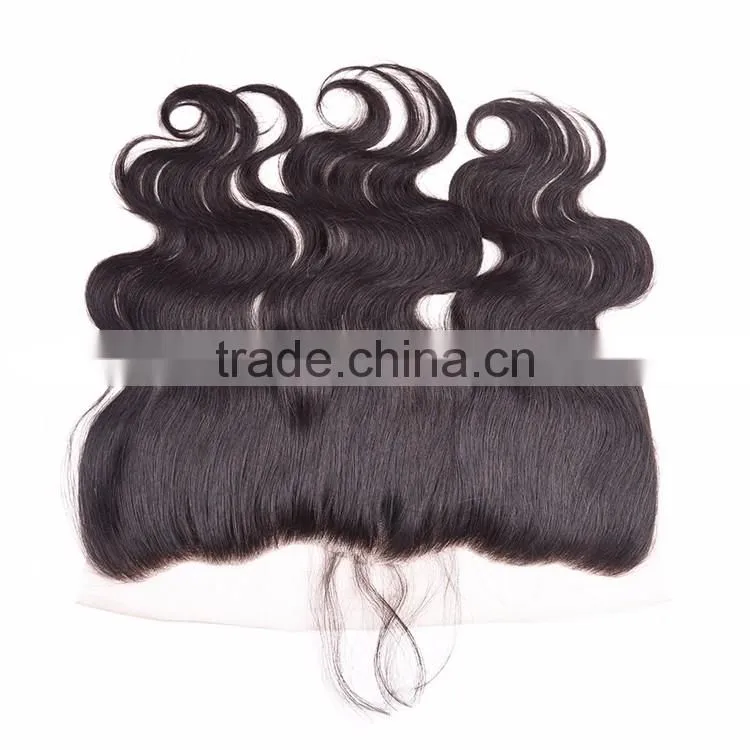 Ear to Ear frontal Lace Closure with Baby Hair 13"*4" Body Wave Virgin Brazilian Hair Lace Closure