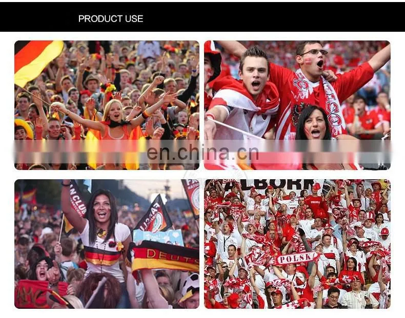 SC-0030 Acrylic soccer scarf custom print knitted jacquard Italy football fan scarf