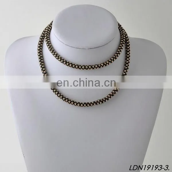 Fancy thick chain magnet clasp bracelets and necklaces set