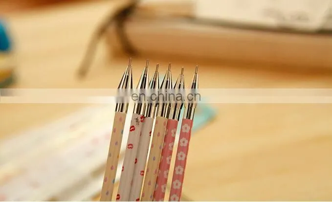 Creative Stationery Black Gel Pen Diamond Head Refills For 0.38mm Office Supplies flower printed gel pen refill