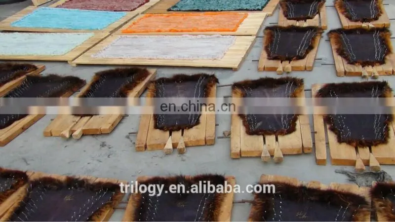 Raccoon Fur/Natural Rabbit Fur Strips / Raw Fur Material
