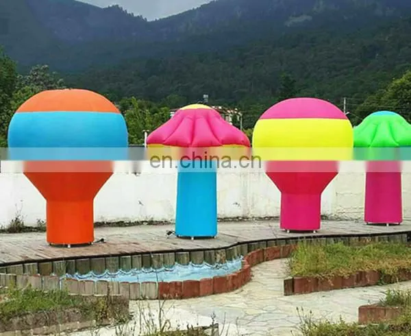 Ningbang hot sale blow up mushroom balloons/led lighting air ground balloon